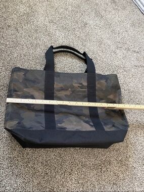 Banana Republic Nylon Camouflage Canvas Tote Bag - Black & Olive